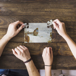 Puzzle Temps difficile - perdrix et lièvre, Art Bird