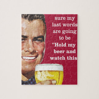 Puzzle tenez ma bière et observez ceci !