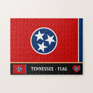Puzzle Tennessee Flag & Tennessee State USA /America