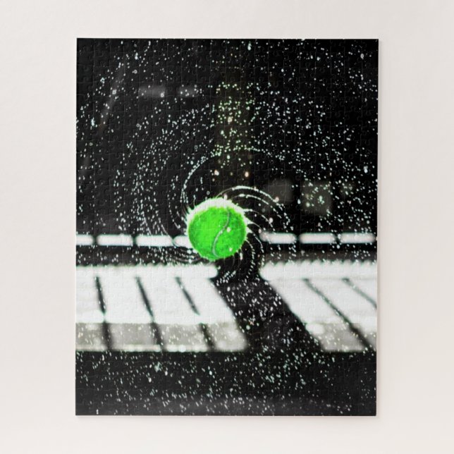 Puzzle Tennis Ball Net Eau Spirale Art (Vertical)