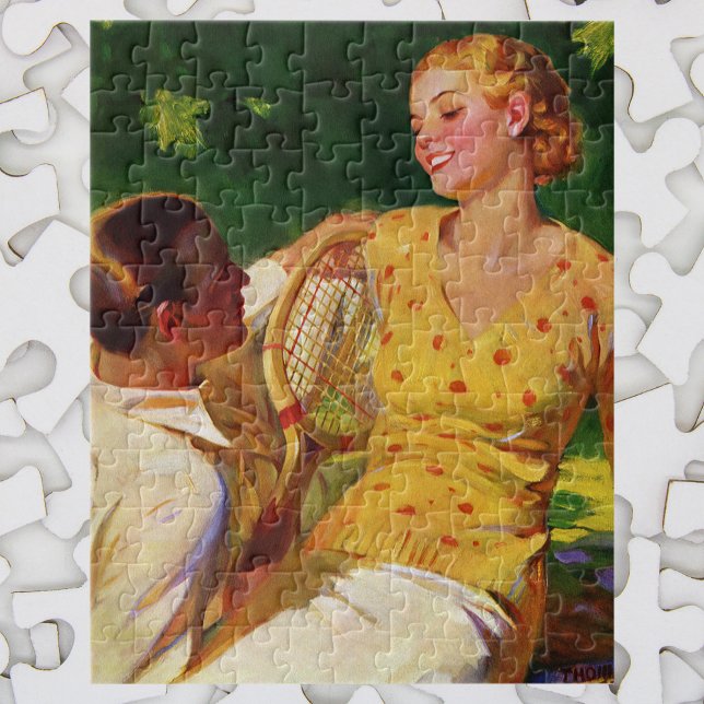 Puzzle Tennis Sportif Vintage, Amour et Romance (Créateur téléchargé)