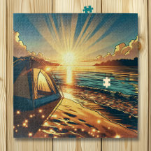 Tente sur une plage Camping à thème Anniversaire