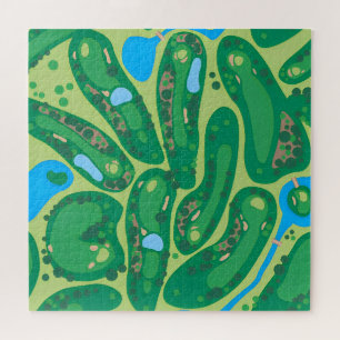 Puzzle terrain de golf par green paysage parfait