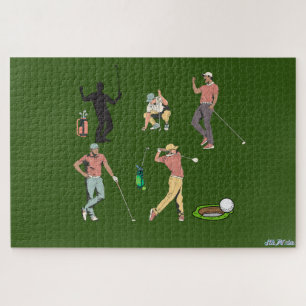 Puzzle terrain de golf vert