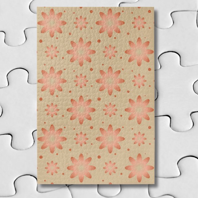 Puzzle Terre cuite orange et beige sable délicate marguer (Créateur téléchargé)