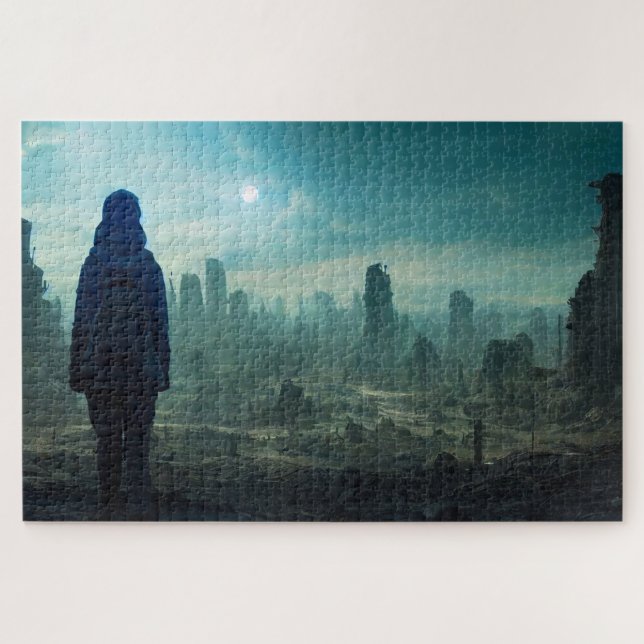 Puzzle Terre dystopique future civilisation perdue Apocal (Horizontal)