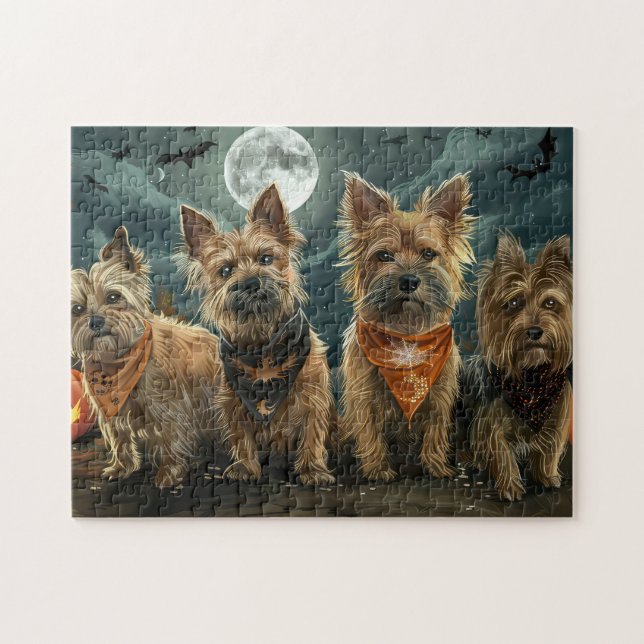 Puzzle Terrier Australien Halloween Épouvantable (Horizontal)