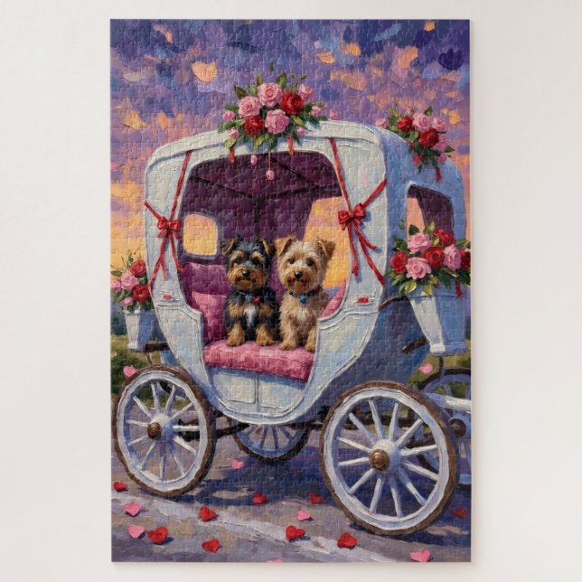 Puzzle Terrier Australien pour la Saint-Valentin  (Vertical)