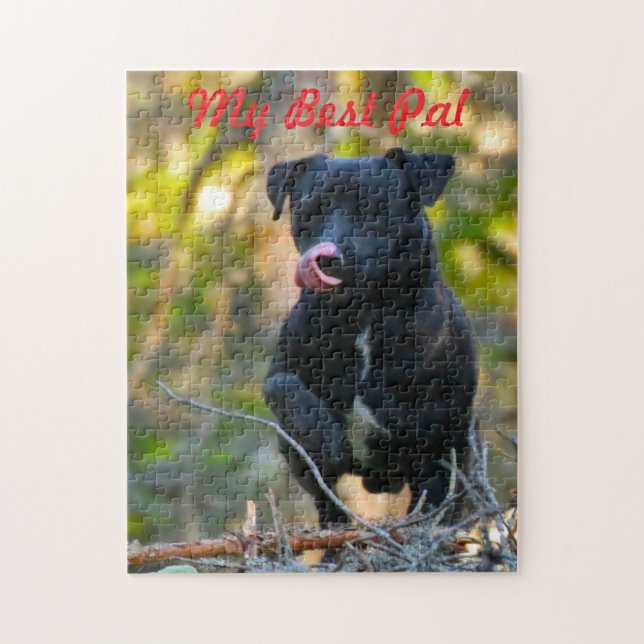 Puzzle Terrier de Patterdale. (Vertical)