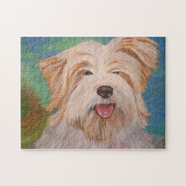 Puzzle Terrier Portrait Cute Pet Chien Art (Horizontal)