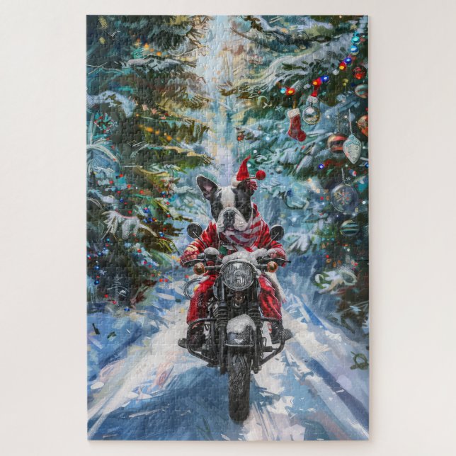 Puzzle Tervueren de Noël à moto (Vertical)