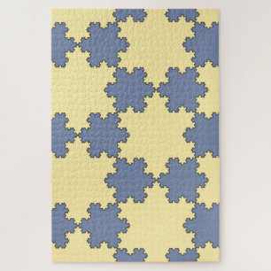 Puzzle Tessellé Koch Snowflakes (Motif fractal)