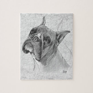Puzzle Tête de chien de boxeur
