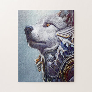 Puzzle Tête de loup d'inspiration vintage - Nostalgic