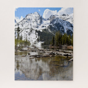 Puzzle Teton Mountain Stream Reflection - 16x20 - 520 pcs