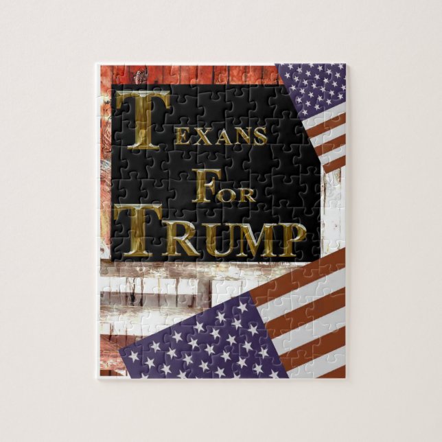 PUZZLE TEXANS POUR TRUMP (Vertical)