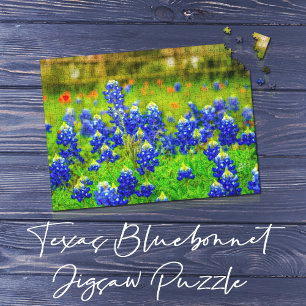 Puzzle Texas Bluebonnet Field Rustic Elegant