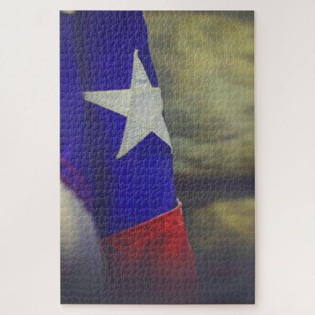 Puzzle Texas Drapeau Russe Lone Star Etat USA (Vertical)