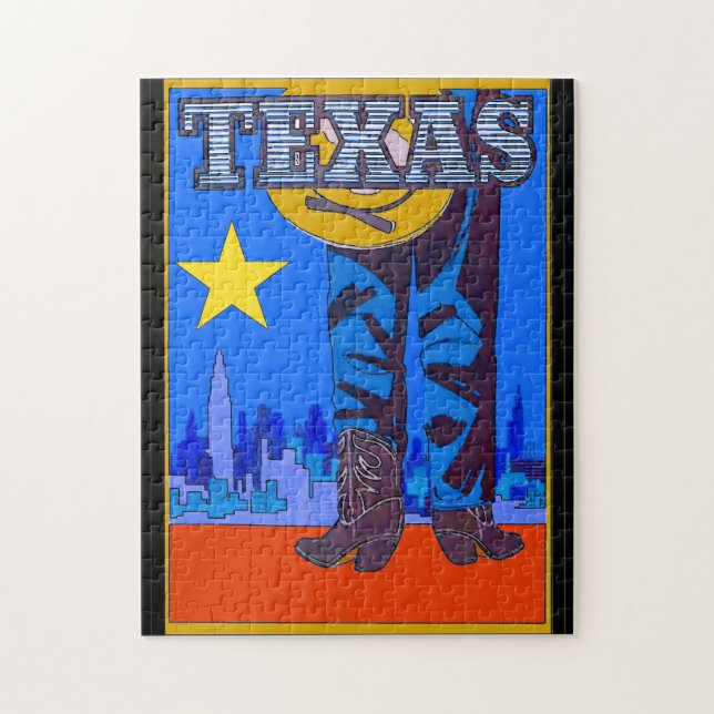 Puzzle Texas Lone Star Cowboy (Vertical)
