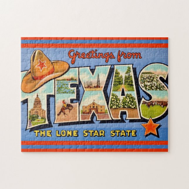 Puzzle Texas vintage (Horizontal)