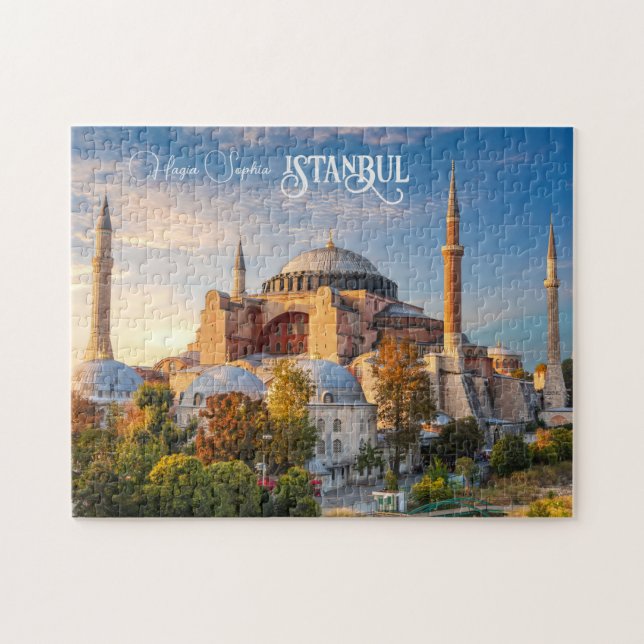 Puzzle Texte personnalisé Istanbul (Horizontal)