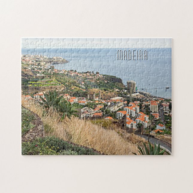 Puzzle Texte personnalisé Madeira Portugal (Horizontal)