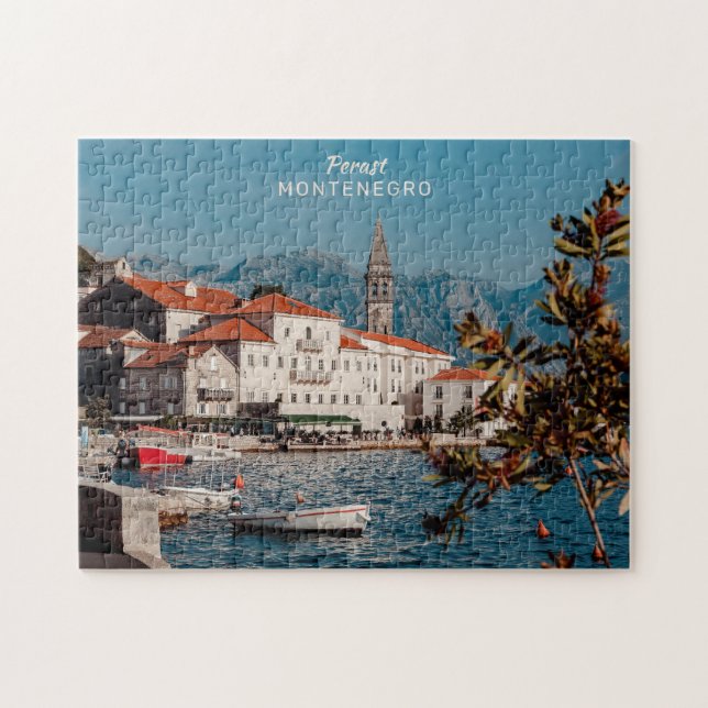 Puzzle Texte personnalisé Monténégro (Horizontal)