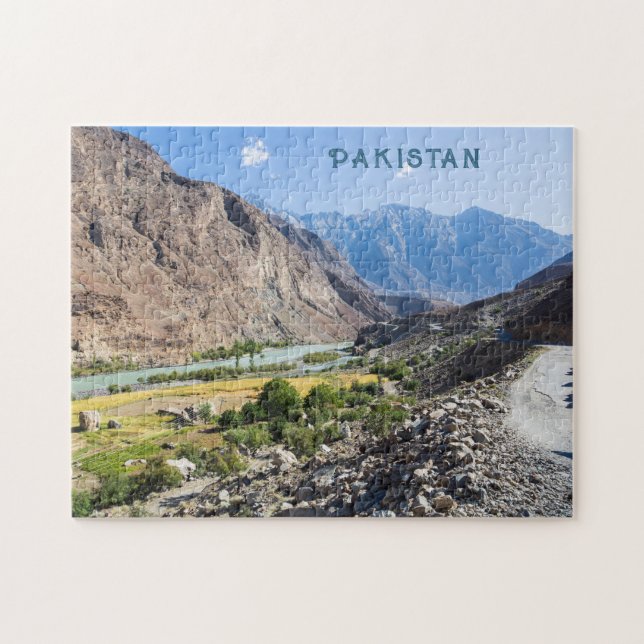 Puzzle Texte personnalisé Pakistan (Horizontal)