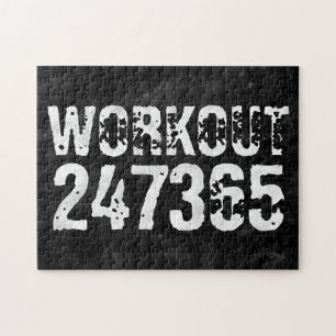 Puzzle Texte usé et rayé Workout 247365 vintage