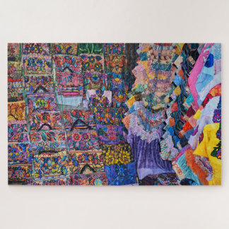 Puzzle Textile Wall Explosion of Color