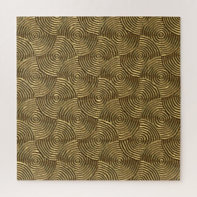 Puzzle Texture Cercle d'or : Abstrait sans joint. (Vertical)