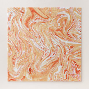 Puzzle Texture colorée de peinture liquide ondulée