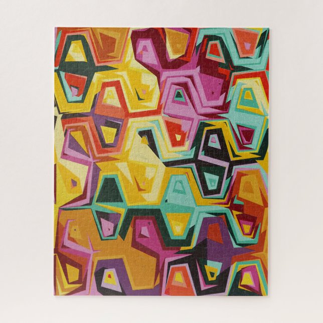 Puzzle Texture colorée de trous (Vertical)