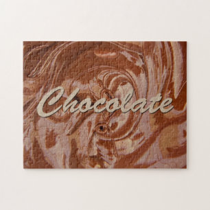 Puzzle Texture de chocolat fondu