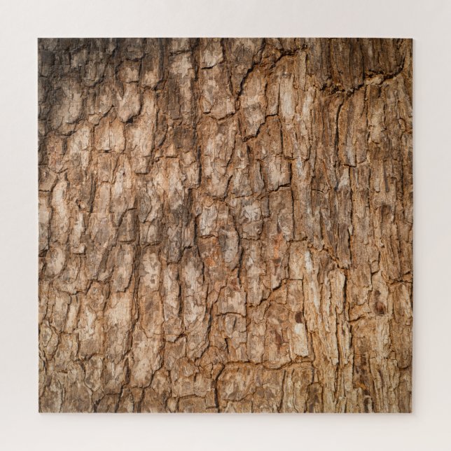 Puzzle Texture écorce d'arbre, arrière - plan de bois nat (Vertical)