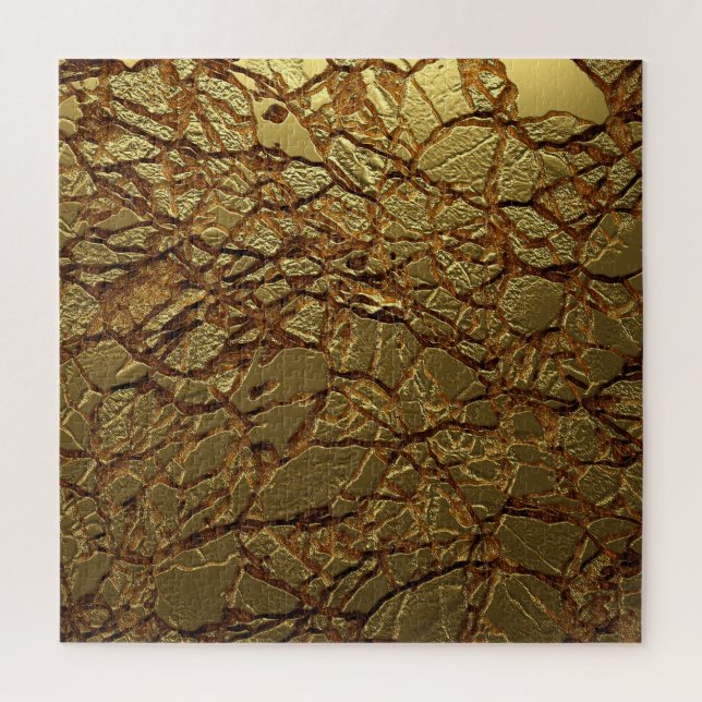 Puzzle Texture Or de luxe : Élégance 3D (Vertical)