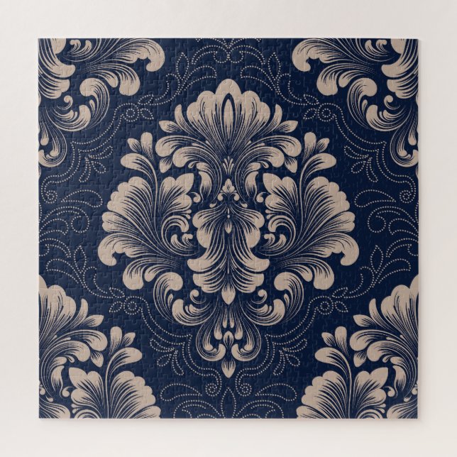 Puzzle Texture victorienne sans joint Damas classique (Vertical)