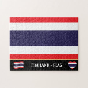 Puzzle Thailand Flag & Thai country / Thailand