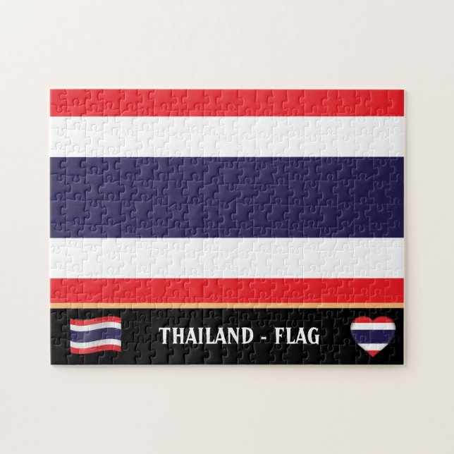 Puzzle Thailand Flag & Thai country / Thailand (Horizontal)