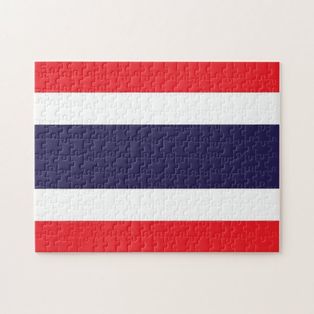 Puzzle Thaïlande - Drapeau - (Horizontal)