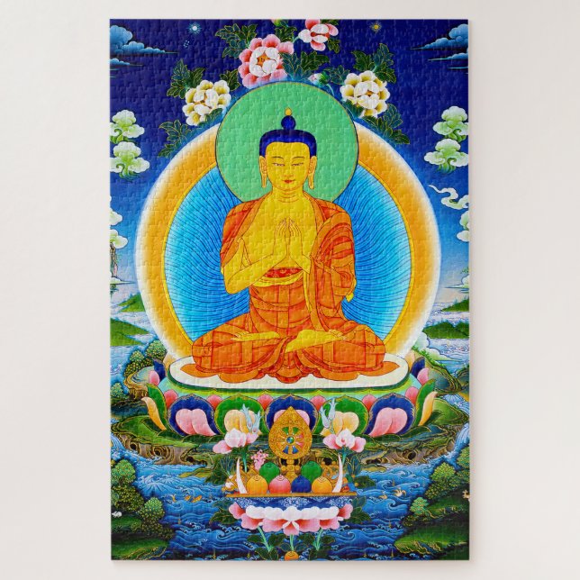 Puzzle Thangka oriental Cool Prabhutaratna Bouddha (Vertical)