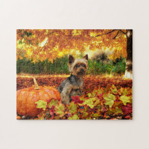 Puzzle Thanksgiving de chute - Tucker - Yorkie