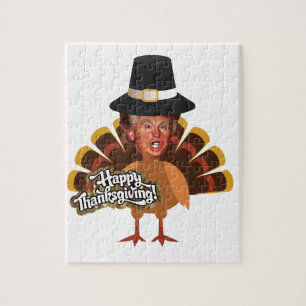Puzzle thanksgiving donald trump turkey