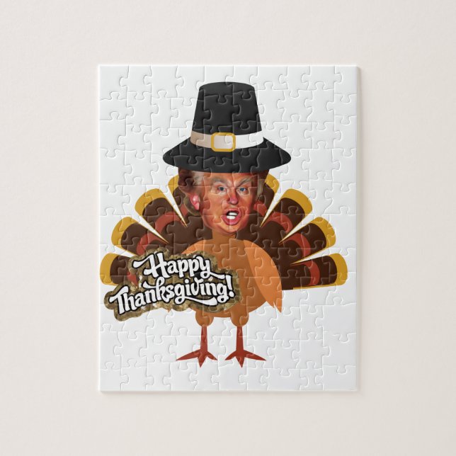 Puzzle thanksgiving donald trump turkey (Vertical)