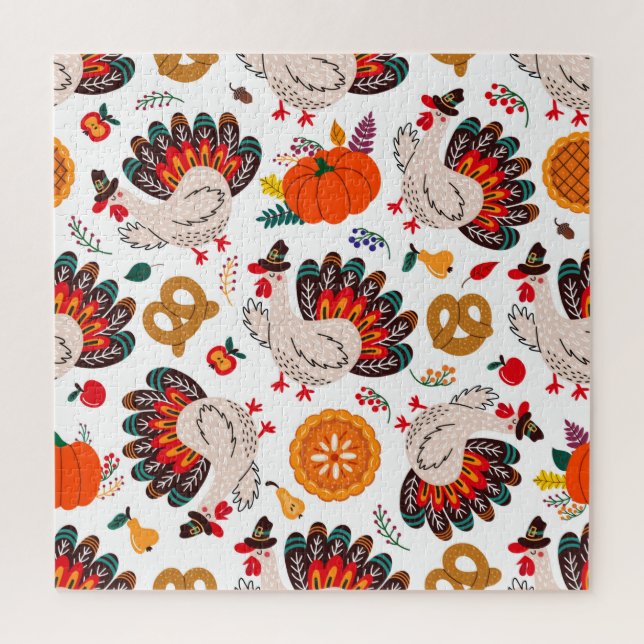 Puzzle Thanksgiving Meme | Thanksgiving Est Le Repas (Vertical)