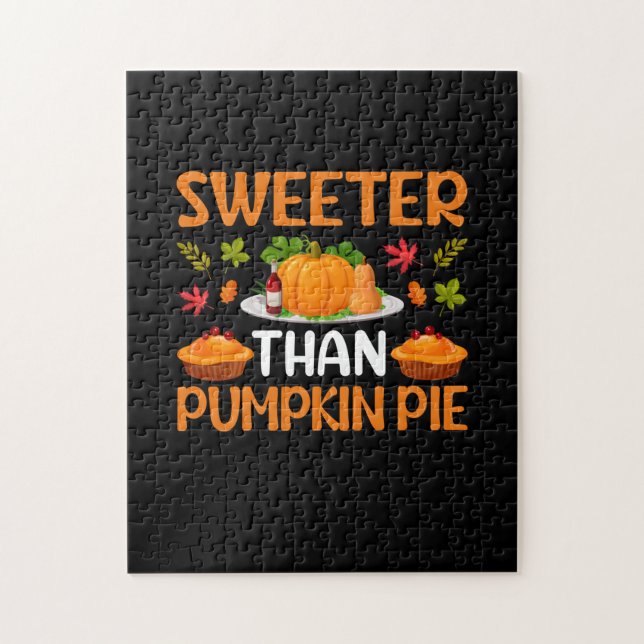 Puzzle Thanksgiving plus doux que le gâteau Citrouille (Vertical)