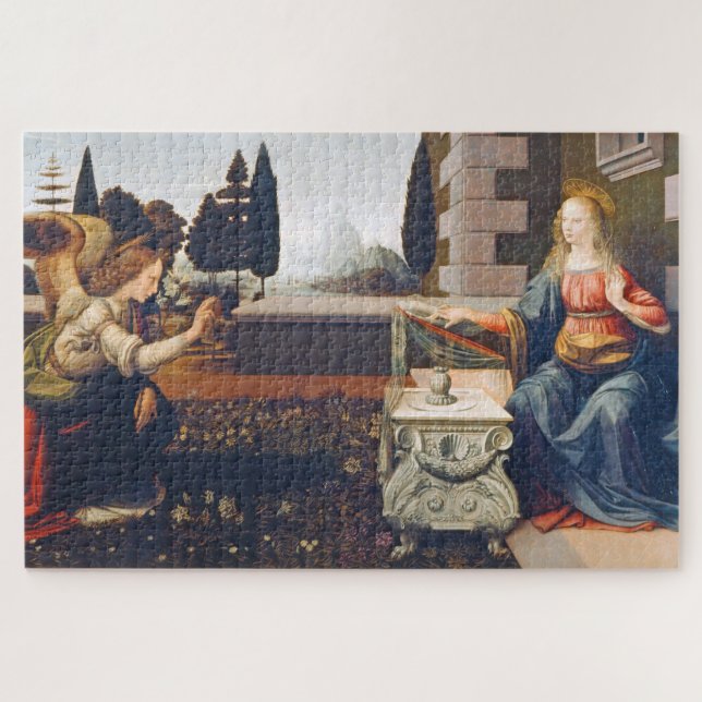 Puzzle The Annunciation, Leonardo da Vinci (Horizontal)