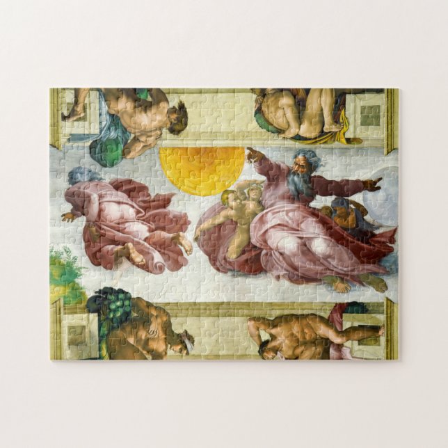 Puzzle The Creation of the Sun by Michelangelo (Horizontal)
