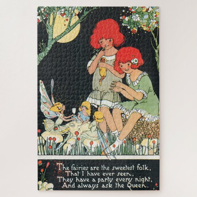 Puzzle Thé de fées vintage (Vertical)
