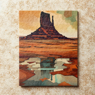 Puzzle The Desert Monument Landscape 